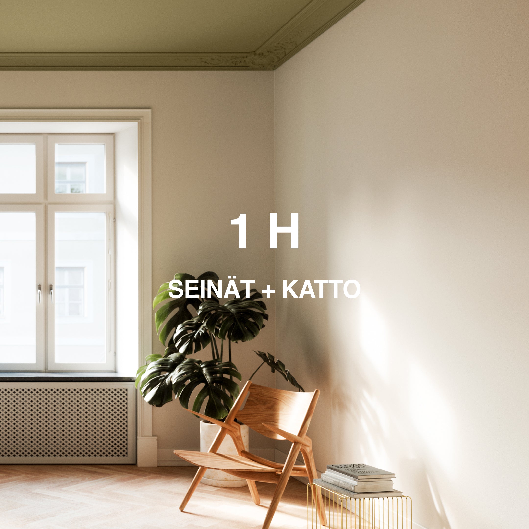 Yhden huoneen maalaus (sis. maalit)