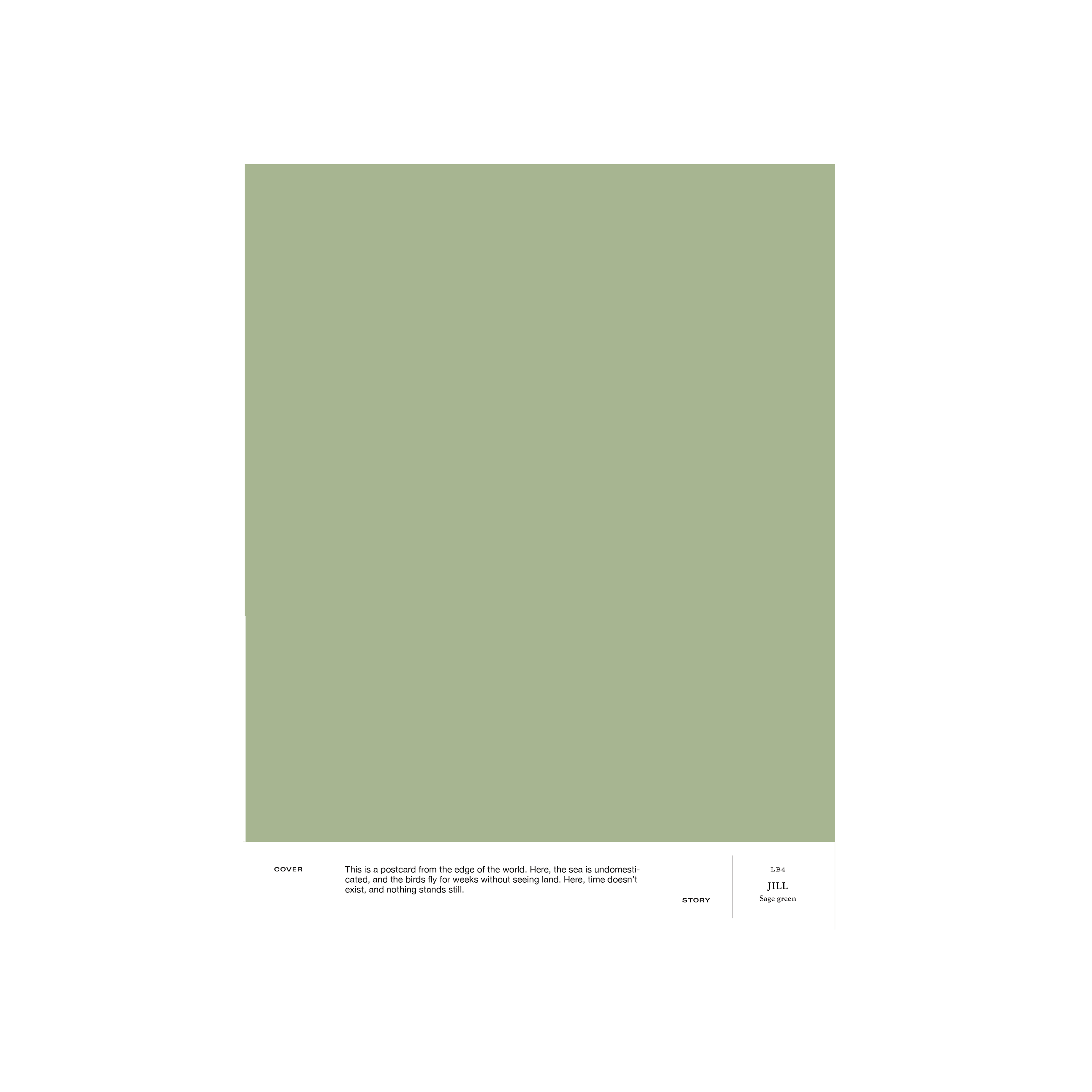 Salvianvihreä sisämaali Cover Story LB4 JILL
