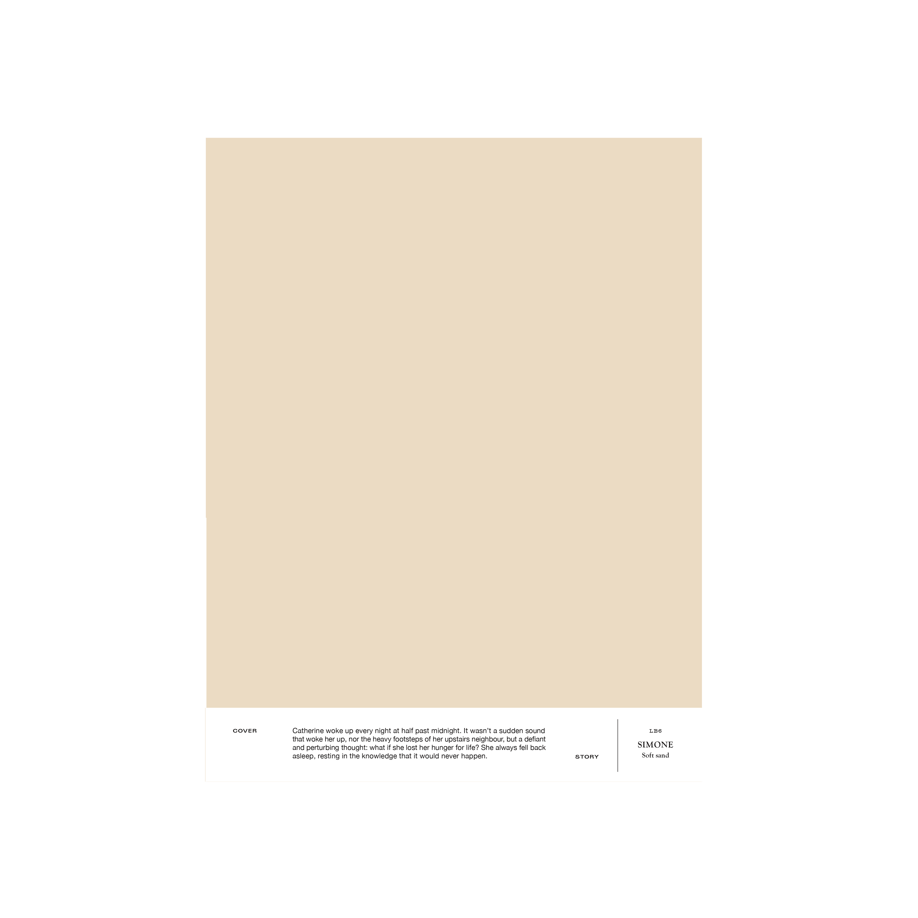 Hiekanvärinen sisämaali Cover Story LB6 SIMONE