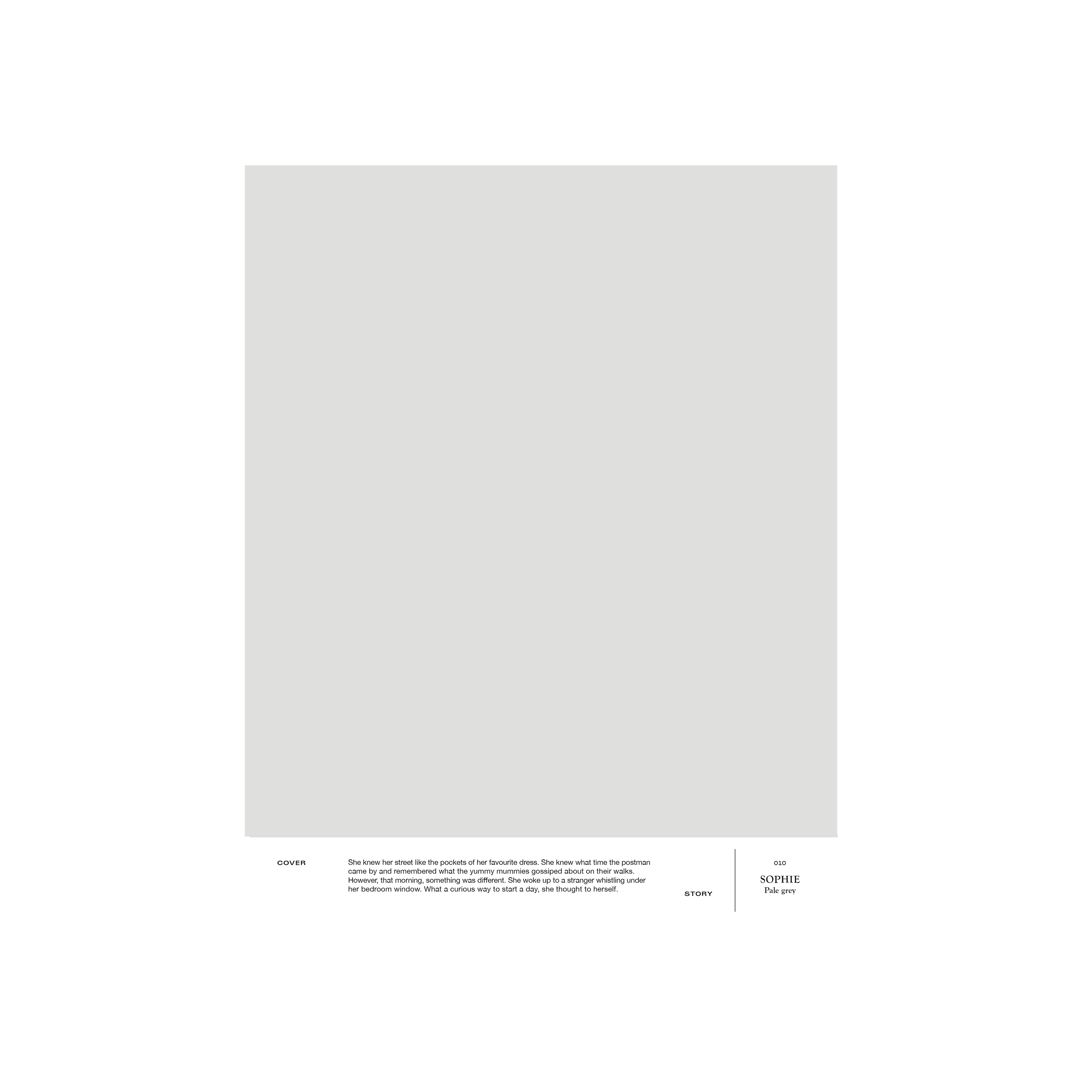 Vaalea harmaa sisämaali Cover Story 010 SOPHIE