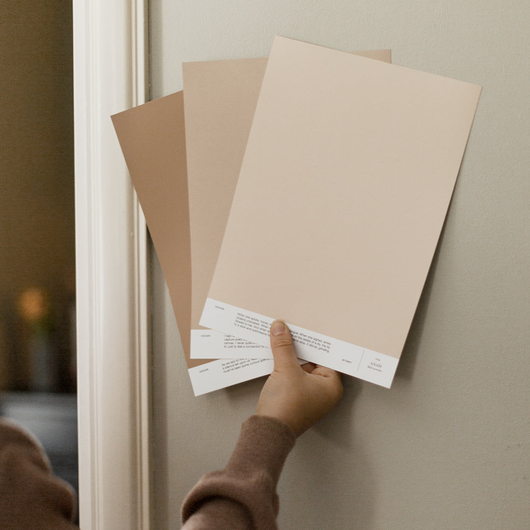 Beige color samples